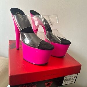 Pleaser size 9 woman’s platform shoes